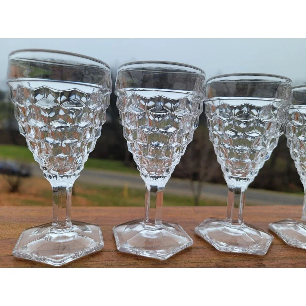FOSTORIA American Clear Cordials 4 1/2